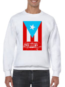 Puerto Rican Cultural Design Men's Sweatshirt