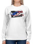 Vivid WEPA Graphic Design Stamp Women's Sweatshirt