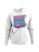 Vibrant Street Race Car Design Men's Hoodie