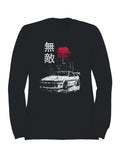 Invincible Drift Car Retro Design Men's Sweatshirt