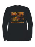 Classic Hot Rod Life Flames Men's Sweatshirt
