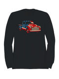 Patriotic Vintage Truck Graphic Men's Sweatshirt