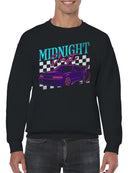 Midnight Drift Racing Graphic Men's Sweatshirt