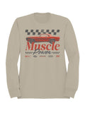 Muscle Power Auto Racing Design Men's Sweatshirt