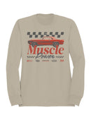 Muscle Power Auto Racing Design Men's Sweatshirt