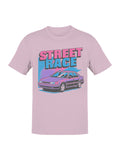 Vibrant Street Race Car Design Men's T-shirt