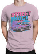 Vibrant Street Race Car Design Men's T-shirt