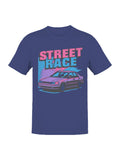Vibrant Street Race Car Design Men's T-shirt