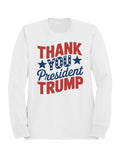 Thank You President Trump Graphic Men's Sweatshirt