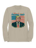 Thank You President Trump Art Men's Sweatshirt