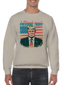 Thank You President Trump Art Men's Sweatshirt