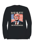 God Bless The Peacemaker Design Men's Sweatshirt