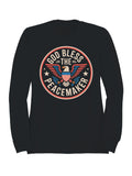 God Bless the Peacemaker Emblem Men's Sweatshirt
