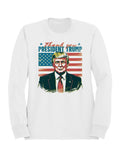 Thank You President Trump Art Women's Sweatshirt