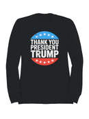 Thank You President Trump  Women's Sweatshirt