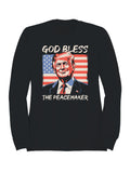 God Bless The Peacemaker Design Women's Sweatshirt