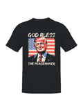 God Bless The Peacemaker Design Men's T-shirt