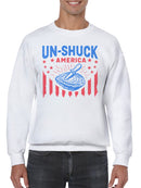 Un-Shuck America Patriot Design Men's Sweatshirt