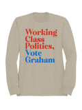 Vote Graham for Working Class Politics Men's Sweatshirt