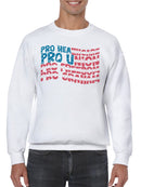 Pro Healthcare Union Freedom Design Men's Sweatshirt