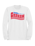 Supporting Graham Patriotic Design Women's Sweatshirt