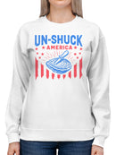 Un-Shuck America Patriot Design Women's Sweatshirt