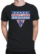 Fight Like Graham Patriotic Design Men's T-shirt