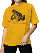 Portland Frog Protest Art Women's T-shirt