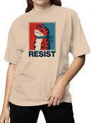 Resist Frog Bandana Design Women's T-shirt