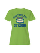 Keep Portland Strong Frog Design Women's T-shirt