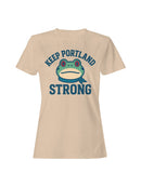 Keep Portland Strong Frog Design Women's T-shirt