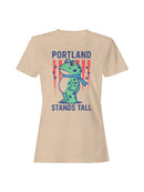 Portland Stands Tall Frog Design Women's T-shirt