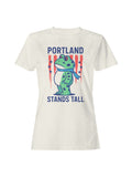 Portland Stands Tall Frog Design Women's T-shirt